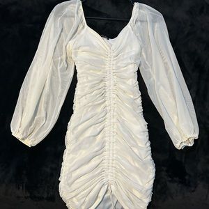 Y2K White Mesh Dress